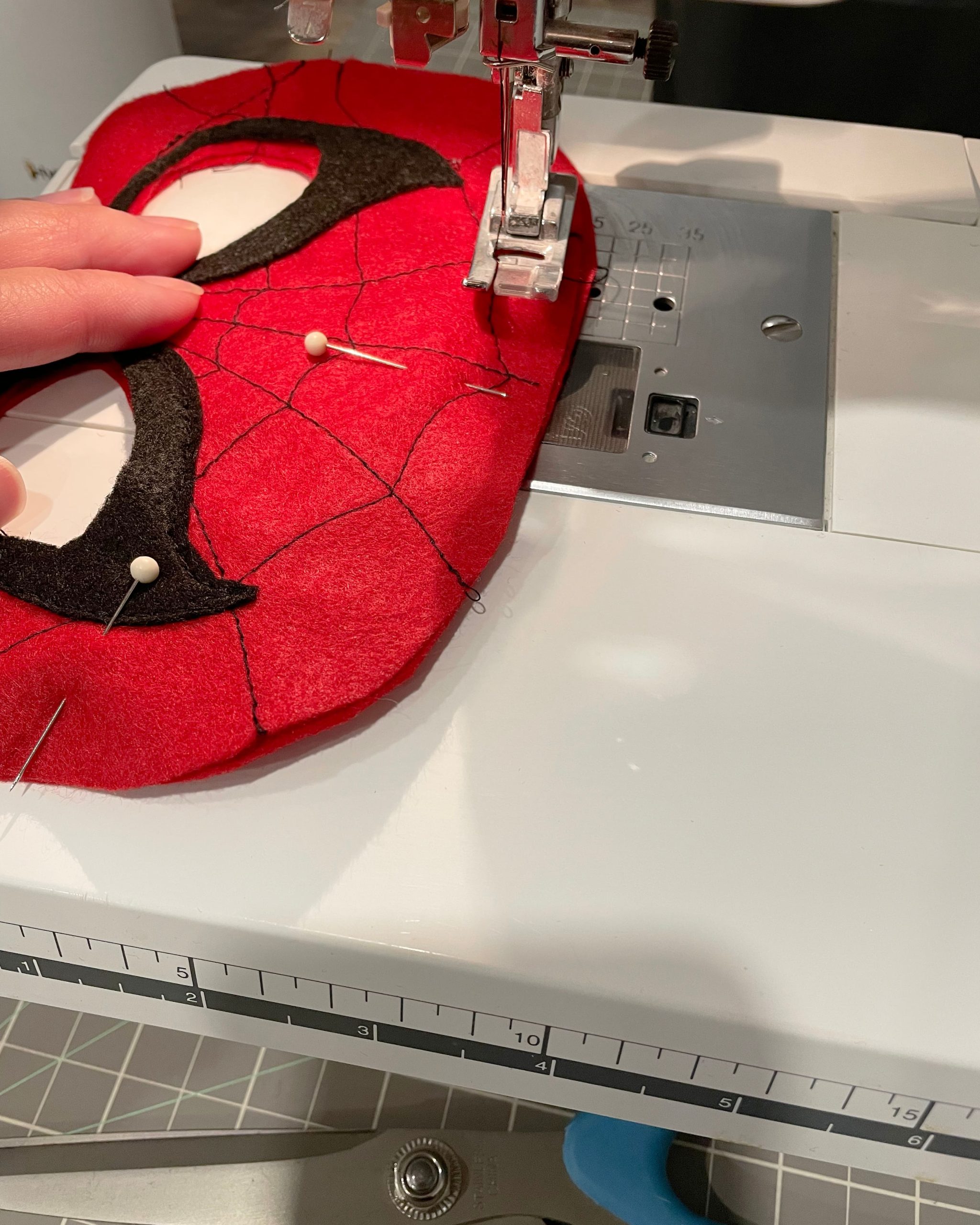 Felt Spider-Man Mask Tutorial + Free Template - In Pursuit of Chic